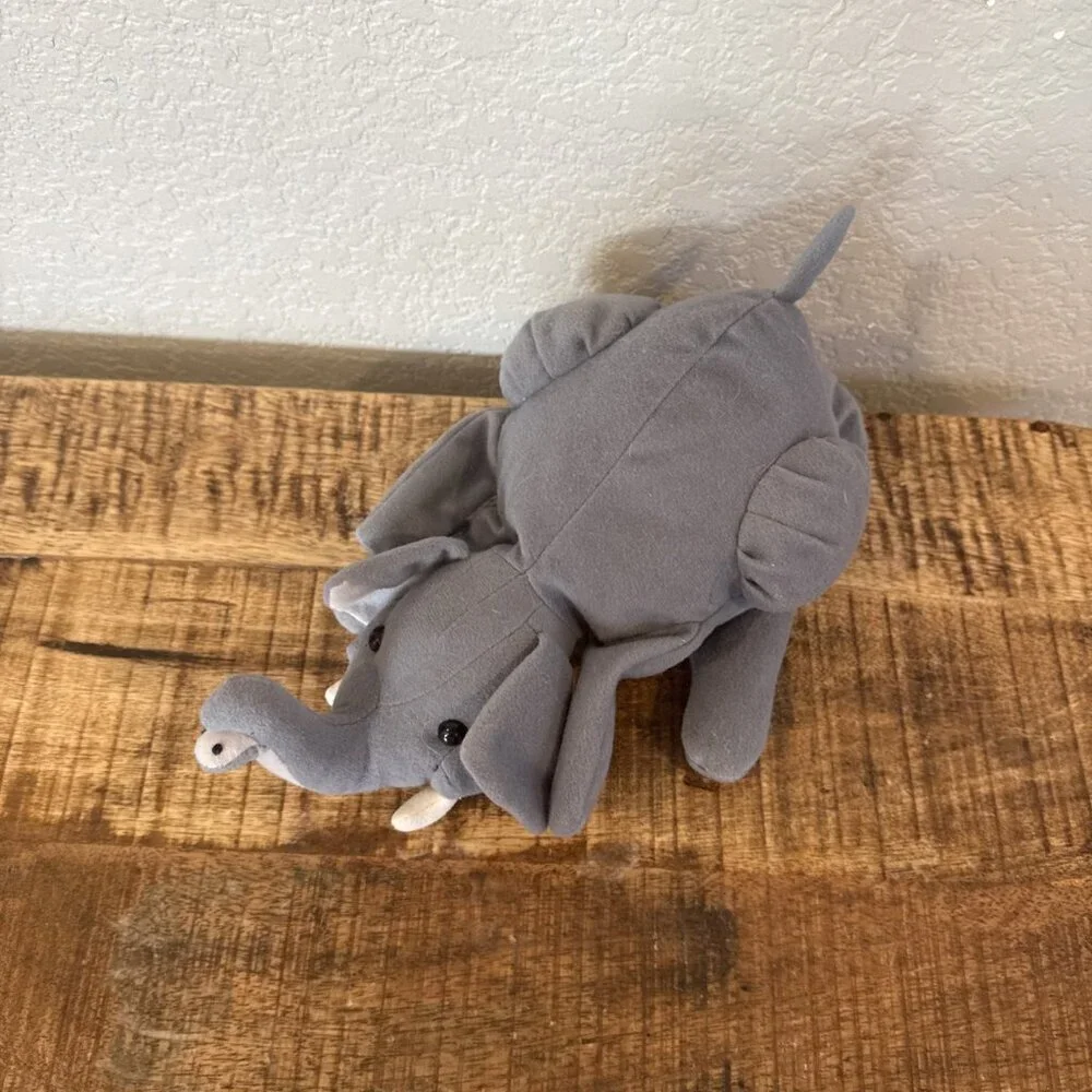 Hand Puppet Elephant Plush Creations 1995 Safari Animals Pretend Play Sounds